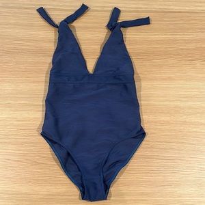Sezane x YSE swimsuit! Textured navy blue, size 38